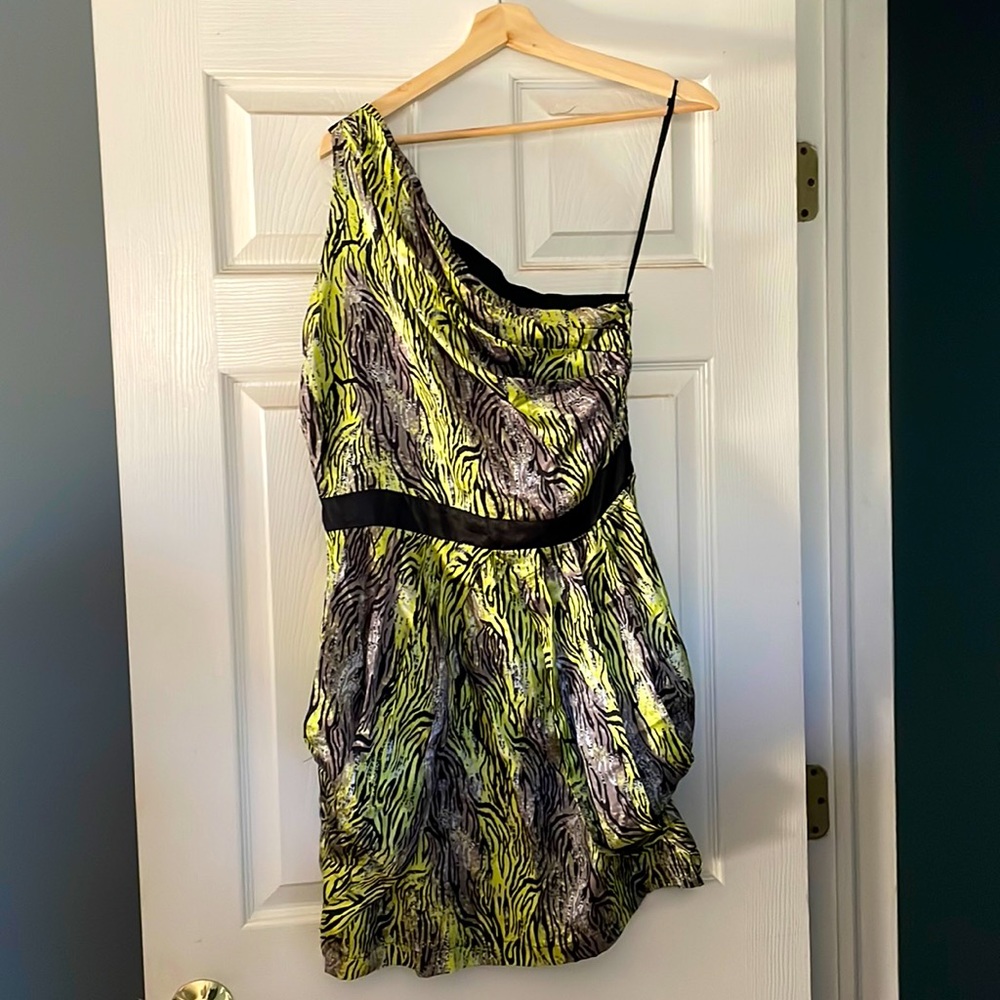 Steve Madden one shoulder, cocktail dress